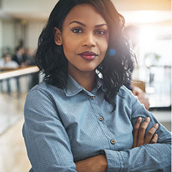 business woman in office